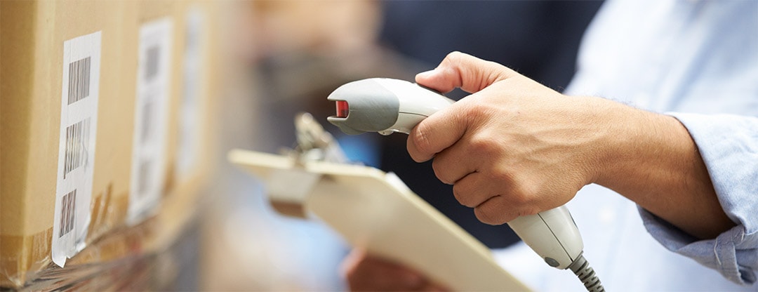Barcode being scanned