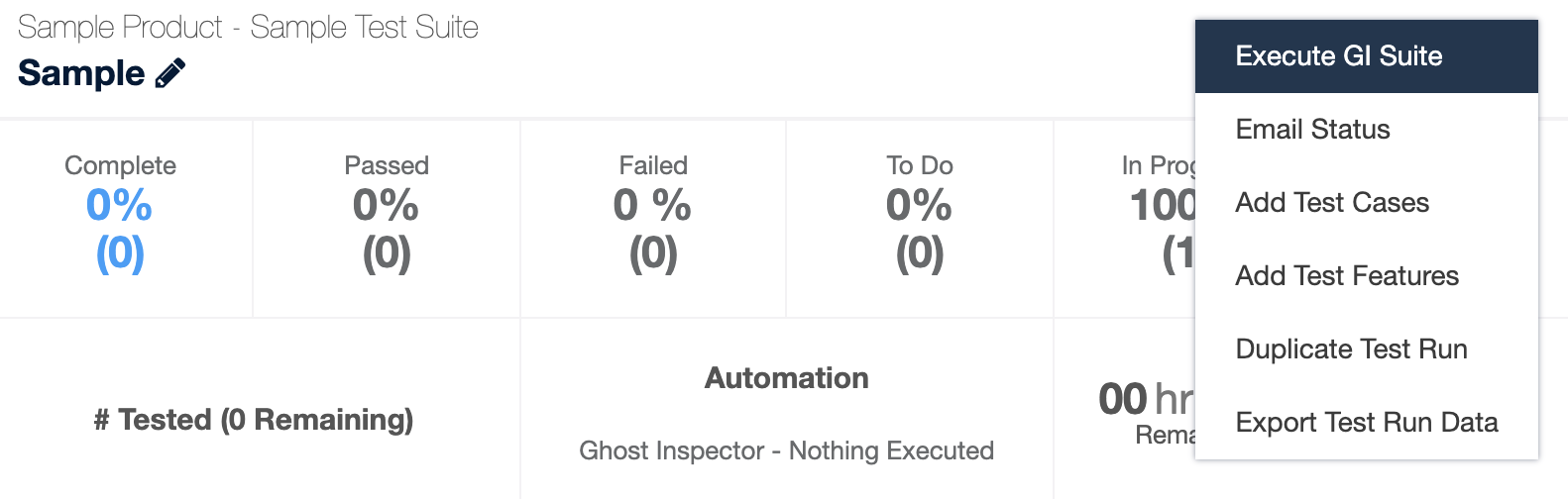 Execute Ghost Inspector suite in QADeputy