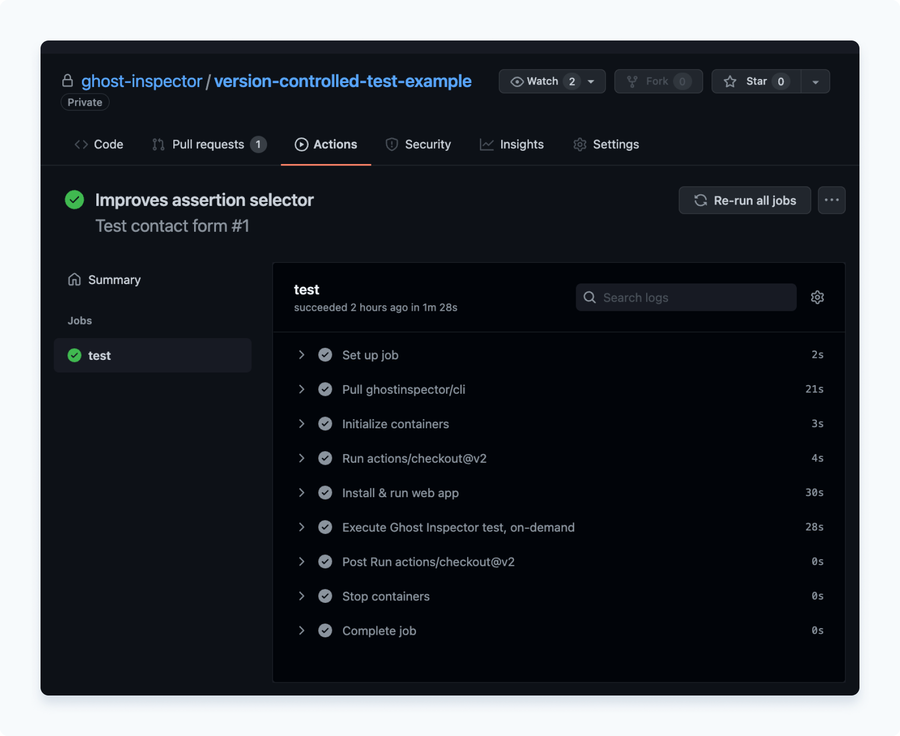 GitHub Actions status