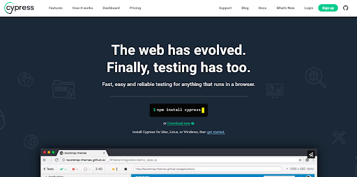Cypress website