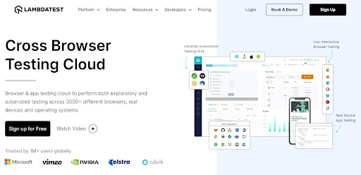 Lambdatest website
