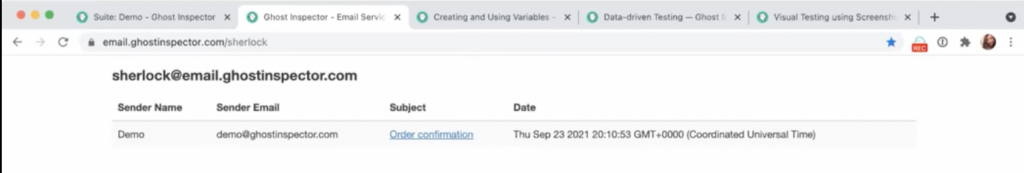 Email testing