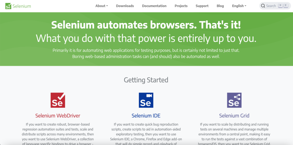 Selenium website 