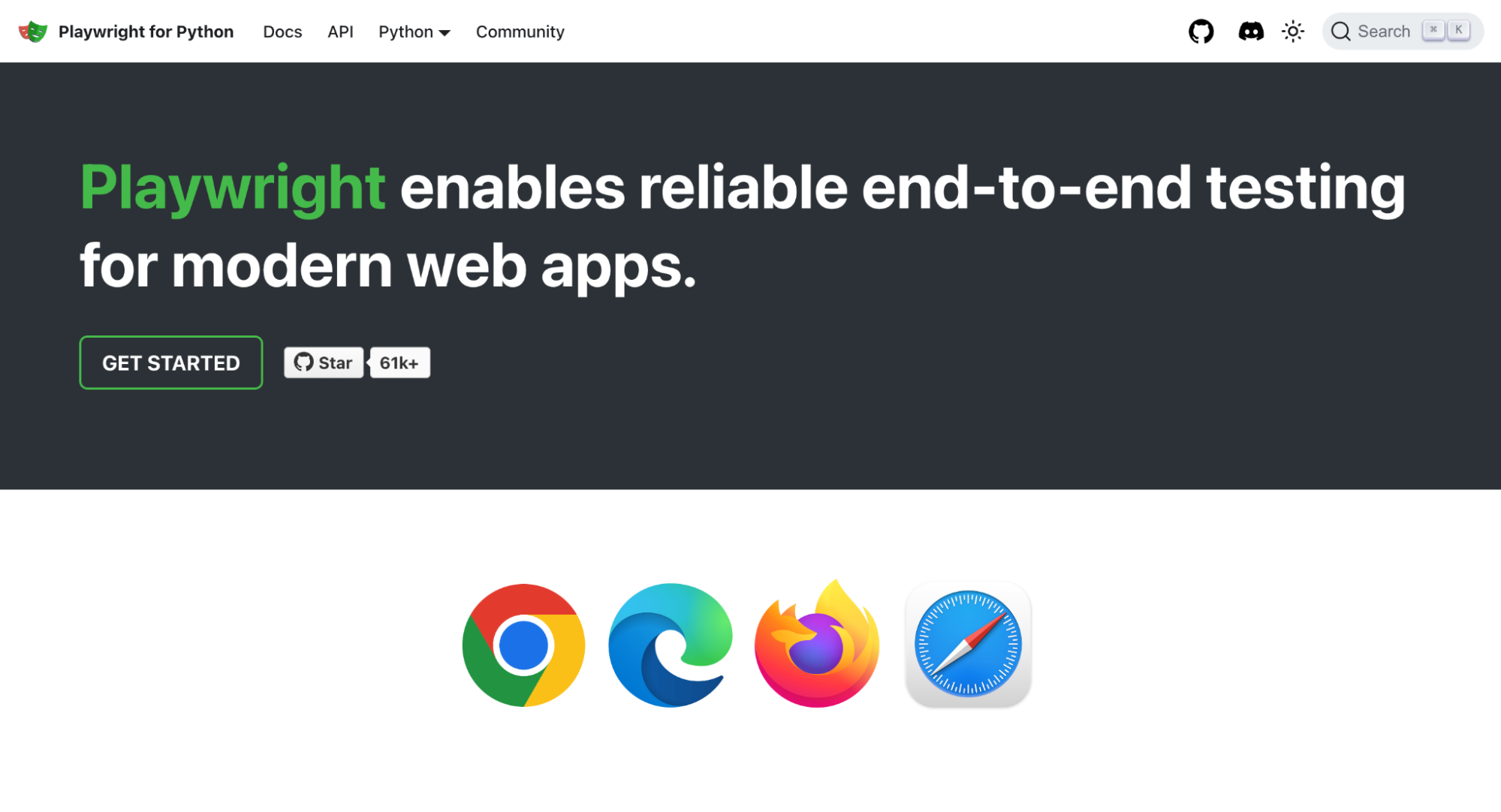  Playwright selenium alternatives screenshot